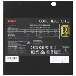 Блок питания ADATA XPG CORE REACTOR II 1200 GOLD [COREREACTORII1200G-BKCE] черный                                                                                                                                                                         