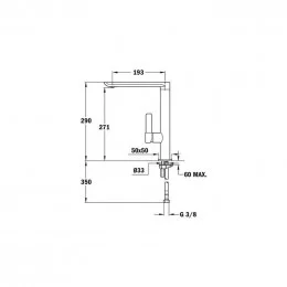 Кухонный смеситель TEKA FO 915 (629150200) хром                                                                                                                                                                                                           
