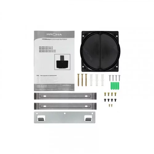 Вытяжка наклонная KRONA BELINDA 600 black SGC max 