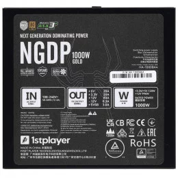 Блок питания 1STPLAYER NGDP Gold 1000W [HA-1000BA4] черный                                                                                                                                                                                                
