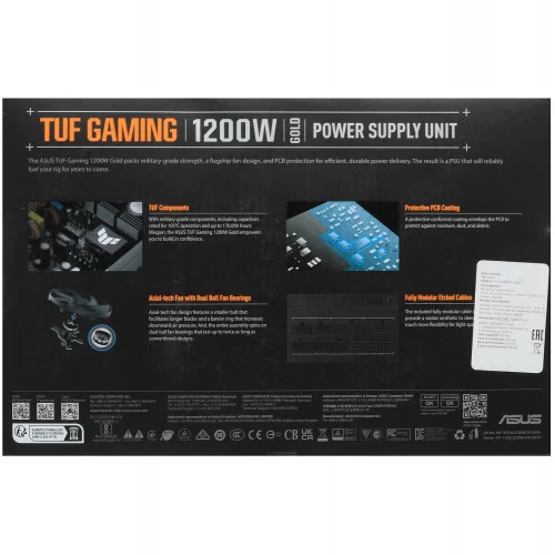 Блок питания ASUS TUF Gaming 1200W Gold [90YE00S0-B0NA00] черный 
