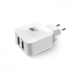 Сетевое зарядное устройство Borasco 2USB 2,1A белое                                                                                                                                                                                                       