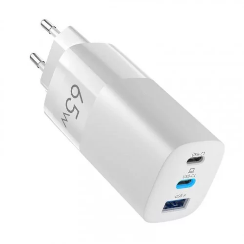 Сетевое зарядное устройство Olmio 65Ws белое 