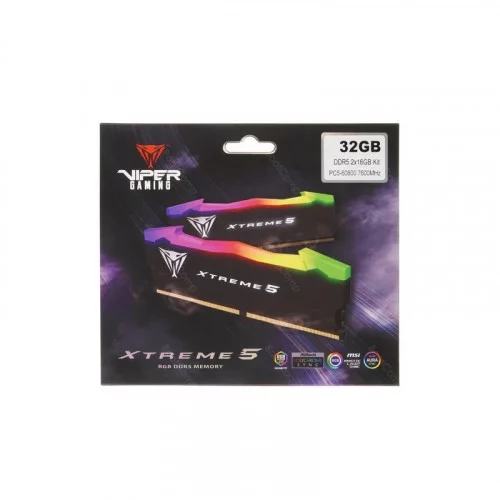 Оперативная память DDR5 32Gb (2x16Gb KIT) 7600MHz PATRIOT Viper PVX532G76C36K 