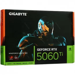 Видеокарта GIGABYTE GeForce RTX 5060 Ti WINDFORCE MAX OC (GV-N506TWF2MAX OC-16GD)                                                                                                                                                                         
