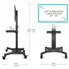 Мобильная стойка для ТВ ONKRON TS2551 чёрный 