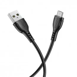 Кабель Borofone BX51 micro-USB - USB (2.4A / 1 метр / чёрный)                                                                                                                                                                                             