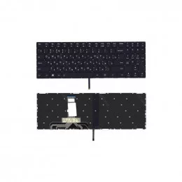 Клавиатура для Lenovo Legion Y520 Y520-15IKB черная без рамки, белая подсветка                                                                                                                                                                            