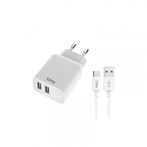 Сетевое зарядное устройство TFN WCRPD12W2U04 + кабель Type-C 