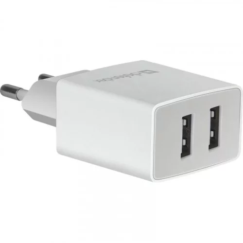 Сетевое зарядное устройство Defender UPA-22 белый 83580 