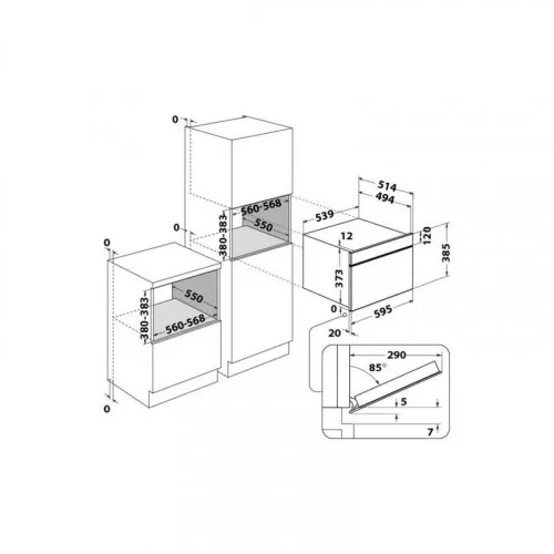 Микроволновая печь встраиваемая Whirlpool AMW 730/IX 