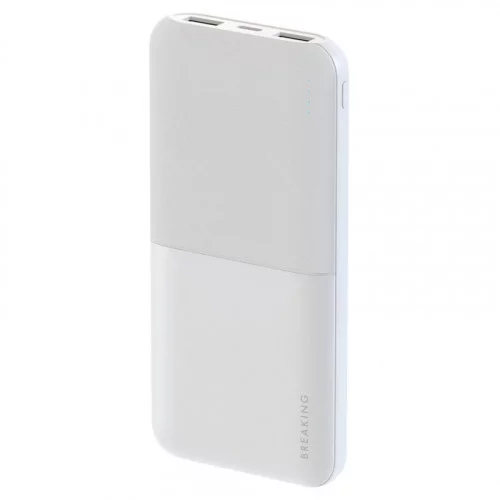 Внешний аккумулятор Breaking P201 10 000 mAh (Белый) 