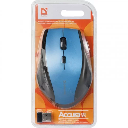 Беспроводная мышь Defender Wireless Datum MM-365 синий 