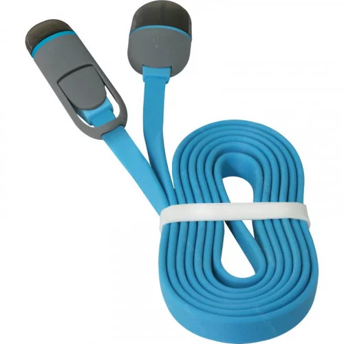 Кабель USB Defender USB10-03BP синий MicroUSB+Lightning 1 м 