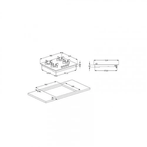 Варочная поверхность газовая BEKO HILW 64235S 