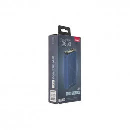 Портативная батарея OLMIO QS-30 30000мАч синяя soft-touch                                                                                                                                                                                                 