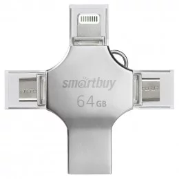 Память USB 3.0 Smartbuy 64GB MC15 Metal Quad (SB064GBMC15)                                                                                                                                                                                                
