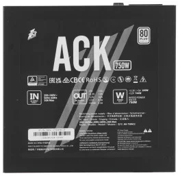 Блок питания 1STPLAYER ACK 750W Black [HA-750AC2] черный                                                                                                                                                                                                  