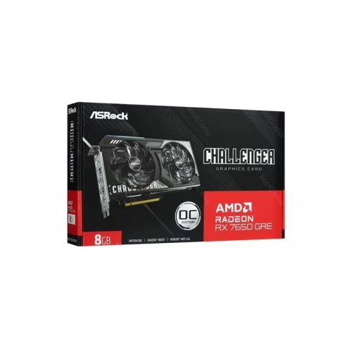Видеокарта ASRock AMD Radeon RX 7650 GRE Challenger 8G OC (RX7650GRE CL 8GO) 