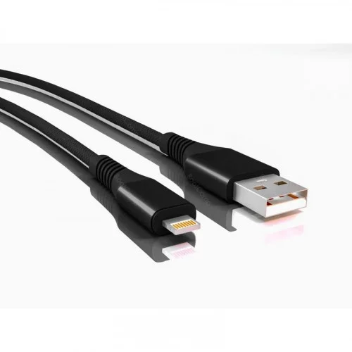 Кабель Smartbuy 8pin Gear (iK-512ERGbox black)/50 Черный 