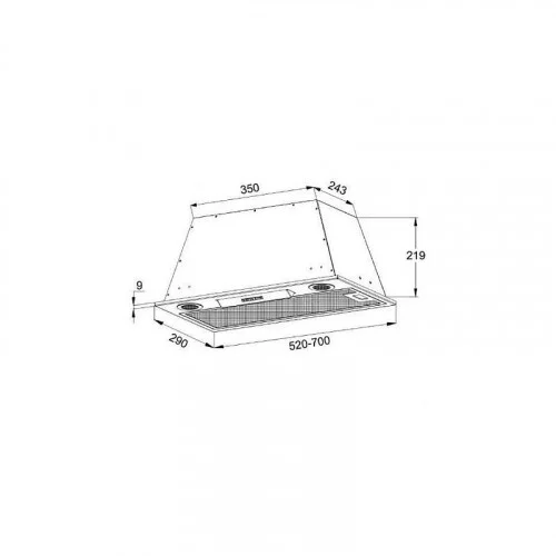 Вытяжка встраиваемая KORTING KHI 6755 X 