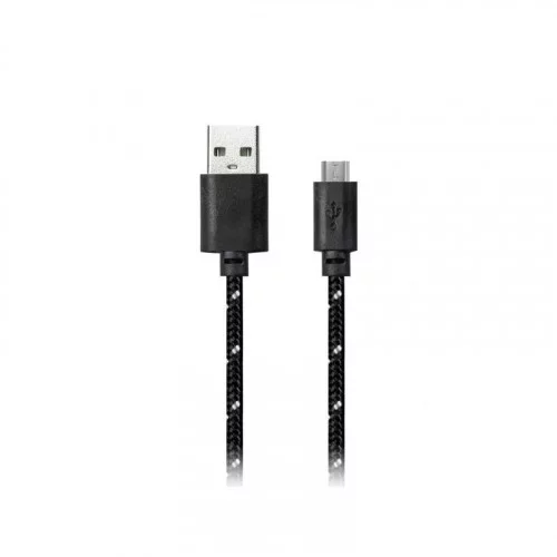 Кабель Smartbuy iK-12n USB- MicroUSB Черный 