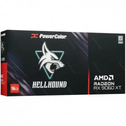 Видеокарта PowerColor AMD Radeon RX 9060 XT Hellhound OC (RX9060XT 16G-L/OC)                                                                                                                                                                              