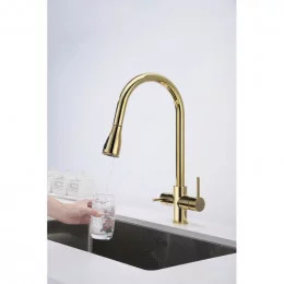 Кухонный смеситель PAULMARK LANGE-G La214212-G золото                                                                                                                                                                                                     