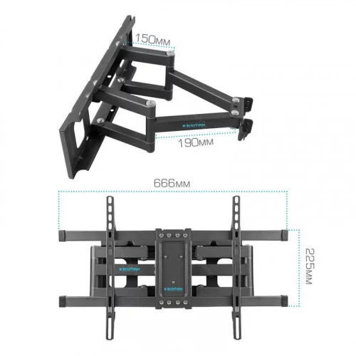 Крепление настенное для TV Kromax Corbel-8 