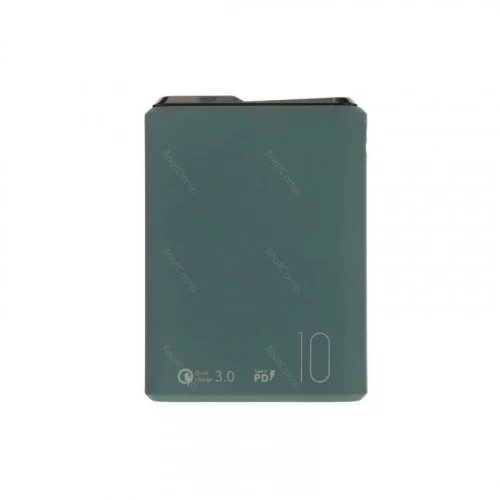 Портативная батарея OLMIO QS-10 10000мАч зеленая soft-touch 