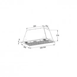 Вытяжка встраиваемая KORTING KHI 6755 X                                                                                                                                                                                                                   