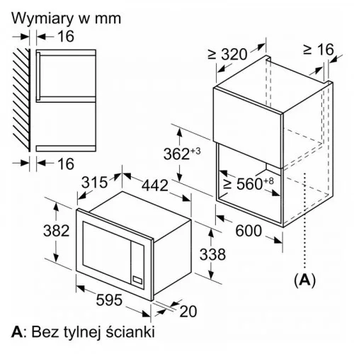 Микроволновая печь встраиваемая Bosch BFL623MB4 
