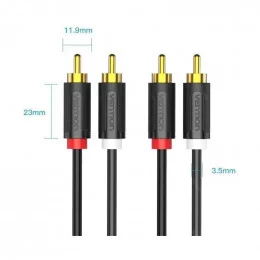 Кабель аудио Vention BCMBH (2RCA M - 2RCA M) 2м черный                                                                                                                                                                                                    