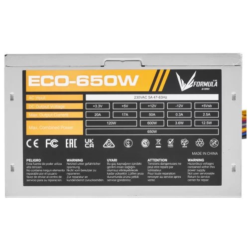 Блок питания Formula ECO-650W серый 
