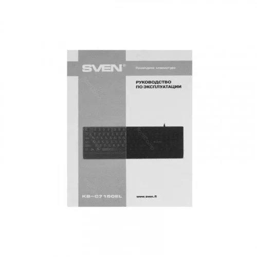 Клавиатура SVEN KB-C7150EL Black 