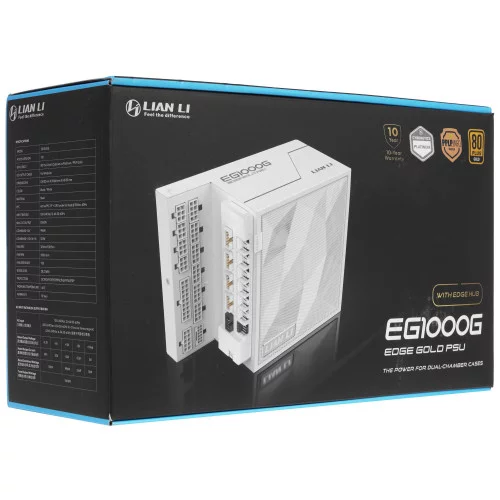 Блок питания LIAN LI EDGE GOLD 1000W [G9P.EG1000G.WH00.RU] белый 