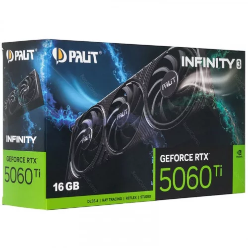 Видеокарта Palit GeForce RTX 5060 Ti Infinity 3 (NE7506T019T1-GB2061S) 