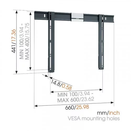 Кронштейн для ТВ VOGEL'S THIN 505 чёрный 