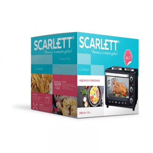 Мини-печь с электроплиткой SCARLETT SC-EO96O99 