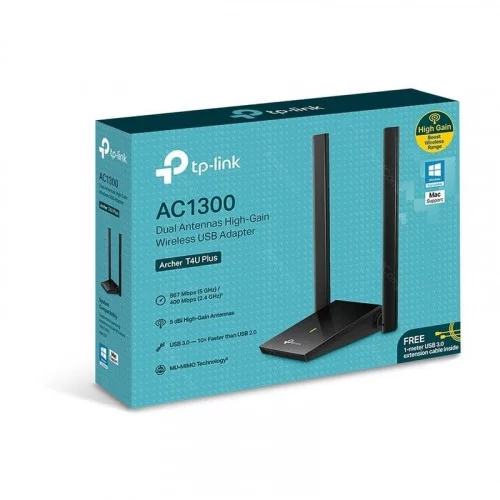 Беспроводной USB адаптер TP-LINK Archer T4U plus AC1300 