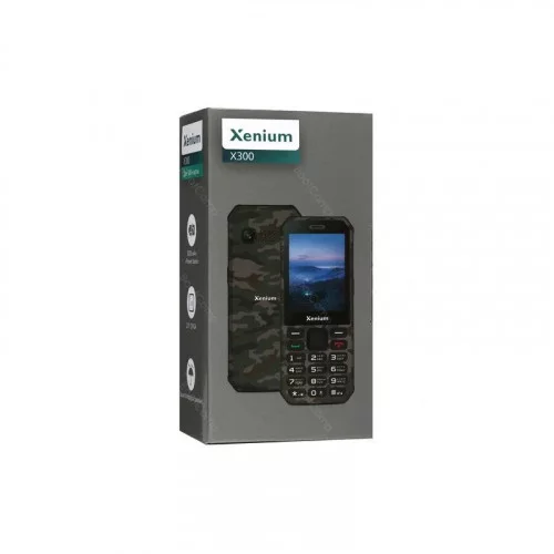 Телефон мобильный Xenium X300 зеленый камуфляж 
