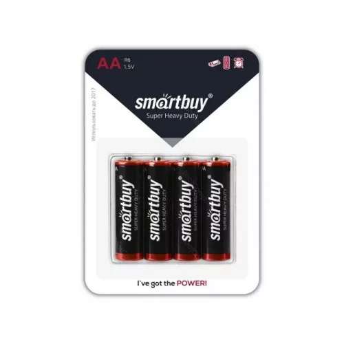 Батарейки Smartbuy R6/4B (48/960) (SBBZ-2A04B) BL-4 