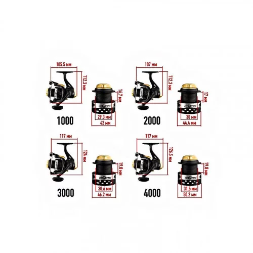 Катушка SibBear Brown Bear 4000 5п пласт.шпуля 