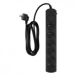 Сетевой фильтр Ippon BK-6-EU-3-10-B 3м (6 розеток) черный 2200Вт                                                                                                                                                                                          