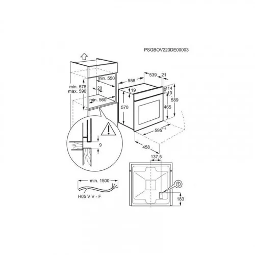 Духовой шкаф Electrolux EOF3H50BK 