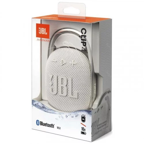 Портативная колонка JBL CLIP 4 WHITE 