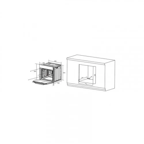 Духовой шкаф Haier HOX-FP3AGB TD0043221RU 