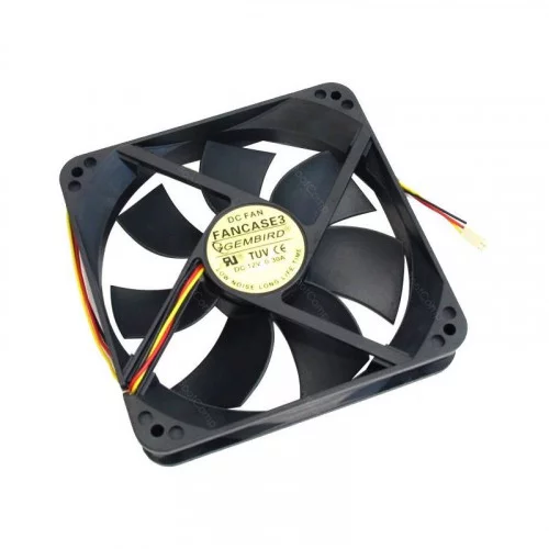 Кулер для корпуса GEMBIRD 120mm * 120mm * 25mm FANCASE3/BALL шарикоподшипник 