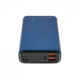 Портативная батарея OLMIO QS-30 30000мАч синяя soft-touch                                                                                                                                                                                                 