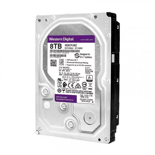 Жесткий диск 8000Gb (8TB) WD Caviar Purple (WD81PURZ) 